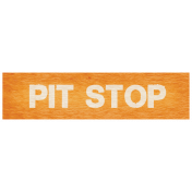 Speed Zone- Pit Stop Label