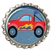 Speed Zone- Race Truck Bottlecap