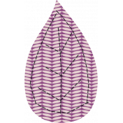 Thankful- Purple Patterned Leaf