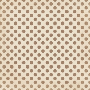 Sweet Valentine- Big Brown Polka Dots Paper