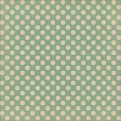 Sweet Valentine- Teal Polka Dots Paper