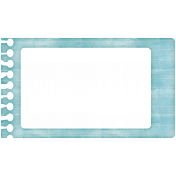 Lil Monster- Blue Notebook Paper Frame