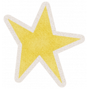 Lil Monster Yellow Star Sticker