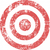 Lil Monster Red Target Stamp