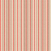 Sweet Valentine Pink and Brown Striped Paper