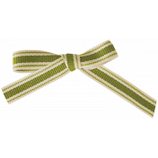 Oh Lucky Day- Green Striped Bow