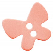 Hello- Pink Butterfly Button