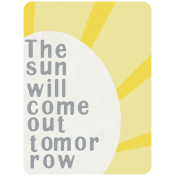 Rain, Rain- Journal Cards- The Sun Will Come Out