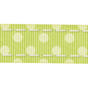 Rain, Rain- Green Polkadot Ribbon