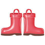 Rain, Rain- Red Rain Boots