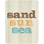 At The Beach- "Sand Sun Sea" Journal Card
