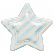 Oh Baby, Baby- Blue Striped Star