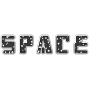 Space Explorer- Space Metal Trimmed Word Art