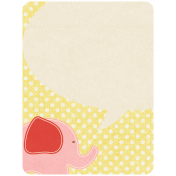 Oh Baby, Baby- Pink Elephant Journal Card