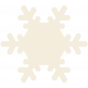 Christmas In July- CB- Plastic Snowflake- White