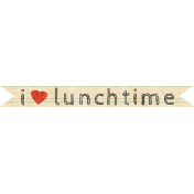 School Fun- Word Art- I Love Lunchtime 