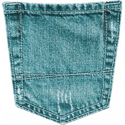 Summer Daydreams- Blue Green Jean Pocket