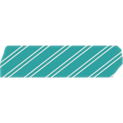 Summer Daydreams- Teal Striped Tape