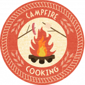 Outdoor Adventures- Word Art- Campfire Cooking