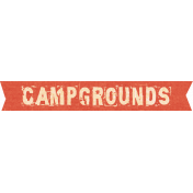 Outdoor Adventures- Word Art- Camp Grounds