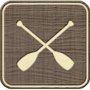 Outdoor Adventures- Recreational Icon Woodchips- Canoe Paddles