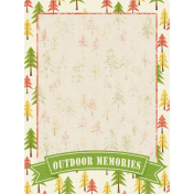 Outdoor Adventures- Journal Card- Outdoor Memories