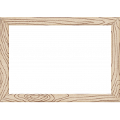 Outdoor Adventures- Doodled Wood Chip Board Frame