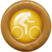 Outdoor Adventures- Wood Flair- Biking Icon