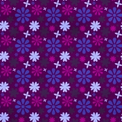 Floral 27 Paper- Purple