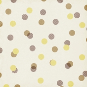 Polka Dots 59 Paper- Yellow & Brown