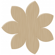 Wood Veneer Flower