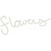Flowers Word Art