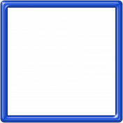 Blue Plastic Frame- 5x5