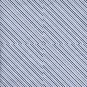 Stripes 67 Paper- White & Blue