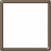 Brown Plastic Frame- 5x5