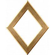 Gold Diamond Outline