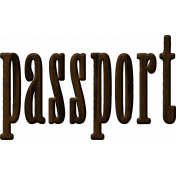 Passport Word Art