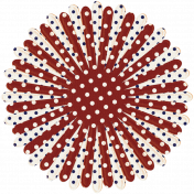 USA Polka Dot Flower