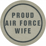Proud Air Force Wife Tag