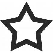 Black Cardstock Star
