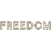 Freedom Word Art (Navy)