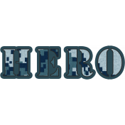 Navy Hero Word Art
