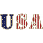 USA Word Art