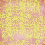 Pink & Yellow Floral Distressed