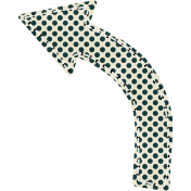 White & Black Polka Dot Arrow- Cambodia