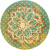 Discover Circle- Floral Green