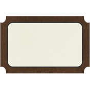 Tag Shape 112- Brown