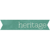 Family Tag- Heritage