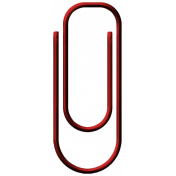 Family Game Night Paper Clip- Red