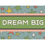 Outer Space Journal Card- Dream Big